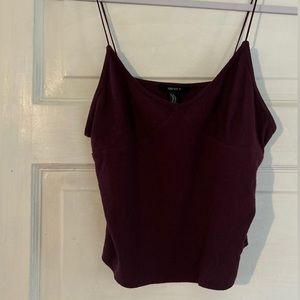 maroon tank top, forever 21 M